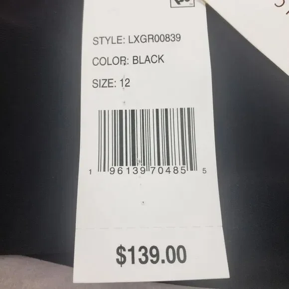 Beyond Control Swimdress Womens 12 Black One Piece Gold Grommets LXGR00839 - Picture 10 of 15